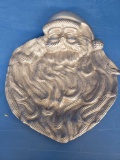 Metal santa cookie plate / platter