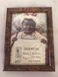 Black Americana framed greeting card