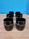 6 black Tiara cups