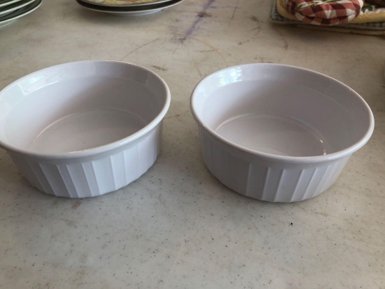 2 Corning Ware bowls