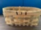 Wicker basket with handles