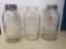 3 vintage Atlas Mason 1/2 gallon jars