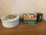 3 vintage tins