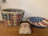4th of July basket and bowl