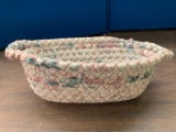 Cloth woven basket / side handles