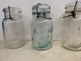 Vintage atlas mason jars with lids