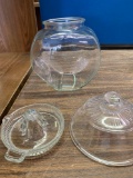 Glass jar, juicer, and lid...