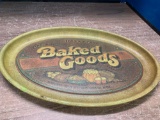 Vintage baked goods tin