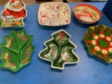 Plastic Christmas platters
