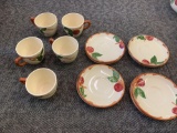 Franciscan apple saucers and tea cups