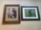 2 pictures with wooden frame