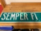 Metal Semper Fi Sign