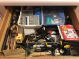 Misc Lot- screws, nails, glue gun, etc