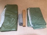 2 felt lined plastic table cloths and rug gripper