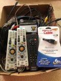 Remotes and tv cable lot