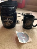 USMC wax warmer, coffee cup, sticker, ornament