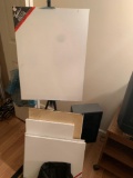 easel , canvas boards etc