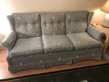 Blue/floral couch