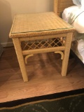 Wicker Henry Link glass top table