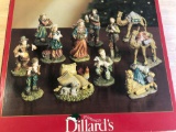 Dillard's 12 nativity figurines