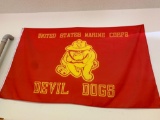 USMC devil dogs Flag