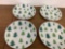 4 Christmas plates