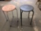 2 vintage stools/plant stands