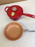 Ceramic Cookware by Crofton and Copper frying pan