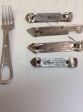 Past Blue Ribbon, Schlitz openers, U S Military fork