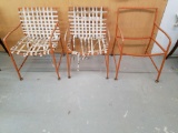 3 Metal Patio Chairs - frames