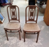 2 Wood Chairs