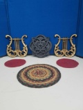 Decorative Hanging Angel Harps/Trivets