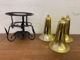 Metal candle holder / bells