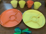 Plastic plate/ cup set