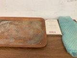 Wooden tray / new year cards/ scarf