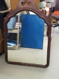 Hanging Mirror with Wood Frame