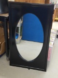 Hanging Mirror with Wood Frame