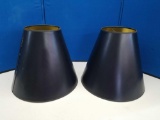 2 Black Lamp Shades