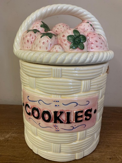 Strawberry cookie jar