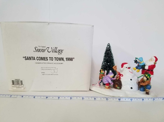 The Original Snow Village - Department 56 "Santa Comes To Town, 1998"