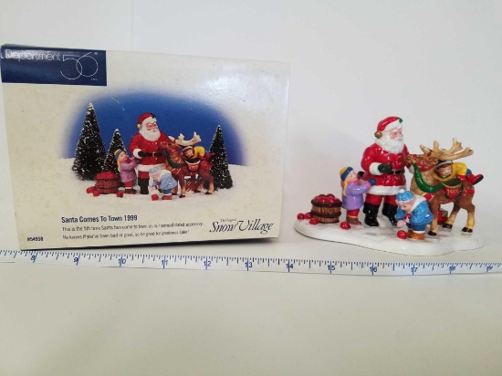 The Original Snow Village - Department 56 "Santa Comes To Town 1999"