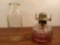 Oil Lamp and Glass Bottle