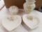 Vase, Trinket Box, 2 Heart Shaped plates