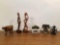 2 Wood Figurines, 1 Liberty Bell, 1 Pencil Sharpener, and 1 Ford Model T