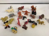 Lot kids plastic toy animals