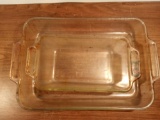 2 Glass Dishes - Anchor Ovenware
