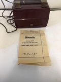 Motorola radio, vintage jewelry box