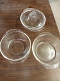 3 Pyrex/ Fire King dishes