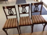 3 vintage dining chairs