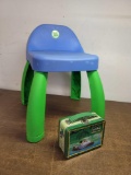 Childrens Leap Frog Chair and Jungle Book Tin Box